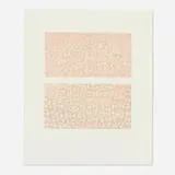 Anni Albers, Fox 1, 1972, photo offset lithograph in colors on BFK Rives