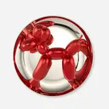 Jeff Koons, Red Balloon Dog, 1995, glazed porcelain