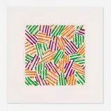 Jasper Johns, Untitled, 1977, screenprint in colors on Patapar printing parchment