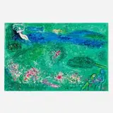 Marc Chagall, Le Verger (from the Daphnis et Chloé portfolio), 1961, lithograph in colors on Arches