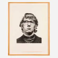 Chuck Close, Keith IV (State II), 1975, lithograph on Arches