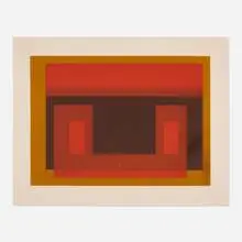 Josef Albers, I-S Va 2 (from the Six Variants portfolio), 1969, screenprint in colors on Arches
