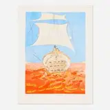 Levi (from the Twelve Tribes of Israel portfolio) by Salvador Dalí, 1972, etching and aquatint in colors on Arches, sold Feb 2025