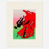 Romare Bearden, The Dancer, c. 1982, lithograph in colors