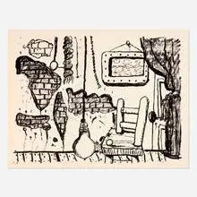 Philip Guston, East Side, 1980, lithograph on Arches 88