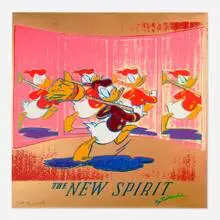 Andy Warhol, The New Spirit (Donald Duck) (from the Ads Series), screenprint in colors on Leonex Museum Board