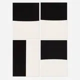 Ellsworth Kelly, Four works from the Un coup de dés jamais n'abolira le hasard (by Stéphane Mallarmé) portfolio