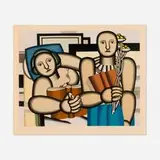 Fernand Léger, La lecture, 1953, lithograph in colors on Arches
