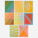 Richard Anuszkiewicz, Eight works from the Inward Eye portfolio, 1970, screenprint in colors