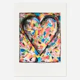Jim Dine, The Confetti Heart (from the Astra Suite), 1985, offset lithograph and lithograph in colors