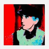 Man Ray by Andy Warhol, 1974, screenprint in colors, sold Feb 2025