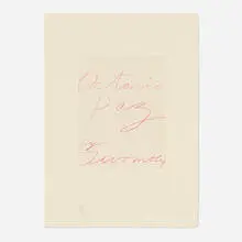 Cy Twombly, Untitled (from the Octavio Paz, Eight Poems, Cy Twombly, Ten Drawings portfolio), 1993, aquatint in colors