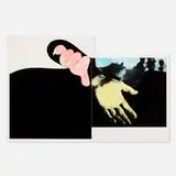 John Baldessari, Two Hands (With Distant Figure), 1989-90, photogravure with aquatint in colors on Somerset Satin