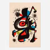 Le follet by Joan Miró, 1978, lithograph in colors on Arches, sold Feb 2025
