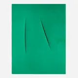Lucio Fontana, Concetto spaziale (for XXe Siècle No. 12), 1959, pochoir in colors
