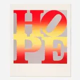 Robert Indiana, Autumn (from the Four Seasons of Hope (Gold) portfolio), 2012, screenprint in colors on Coventry Rag