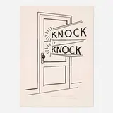 Roy Lichtenstein, Knock, Knock, 1975, line-cut on Arches