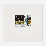 Roy Lichtenstein, Night Scene, 1980, soft-ground etching, aquatint and engraving in colors on mold-made Lana
