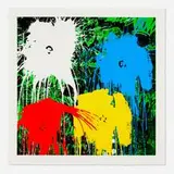 Thierry Guetta, Flowar$, 2021, screenprint in colors