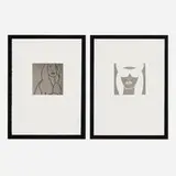 Alex Katz, Untitled #2; Untitled #12 (two works from the Gloria portfolio), 2005, etching