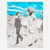 Elizabeth Peyton, Jackie and John, 2000, lithograph in colors