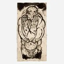Jaume Plensa, Home, 1987, etching and carborundum on handmade Aquari