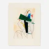 Manolo Valdés, Cubismo Como Pretexto IX, 2004, etching and aquatint in colors with Chine collé on handmade paper