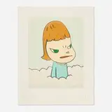 Yoshitomo Nara, In the Cloud, 2003, lithograph in colors