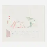 David Hockney, A Moving Still Life (from The Blue Guitar portfolio), 1976-77, etching and aquatint in colors on Inveresk mould-made