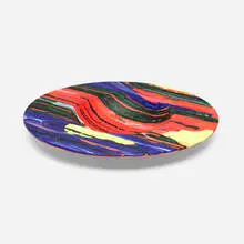 Untitled by Klaus Moje, 1996, fused, slumped and cold-worked glass, sold Feb 2025