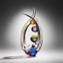 Richard Royal, Shift (from the Apropo series), 2009, hot-sculpted glass