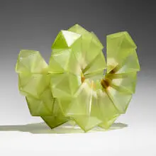 Richard Royal, Lemon Lime Fractal Twist (from the Geometric series), 2014, hand-blown glass