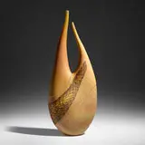 Davide Salvadore, Large vessel (from the Ancella series), 2005, hand-blown glass, partial inciso surface