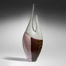 Davide Salvadore, Large vessel (from the Ancella series), c. 2005, hand-blown glass, partial battuto and inciso surface
