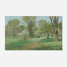 Charles Abel Corwin, Thatcher Woods, River Forest, IL, pastel on paper