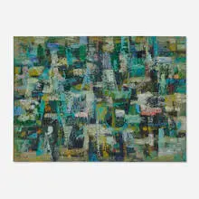 Peter W. Ostuni, Green Mansions, c. 1970, oil on canvas