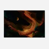 Lunar Influence by Leonardo Nierman, oil on Masonite, sold Dec 2022