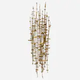 Modern, Untitled, patinated steel, torch-cut, and welded copper