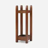 Gustav Stickley, Umbrella stand, model 54, 1907-12, oak, steel