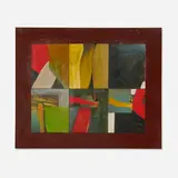 Ralph Arnold, Untitled, mixed media collage on canvas mounted to board