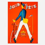 René Péron, Jour de fête poster, lithograph in colors