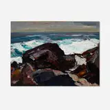 Abraham Bogdanove, Rocks and Ocean near Lobster Cove