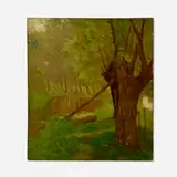 Charles Warren Eaton, Woodland Scene, oil on canvas
