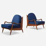Phillip Lloyd Powell, New Hope lounge chairs, pair