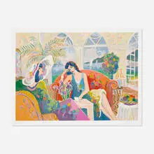 Isaac Maimon, Montego Bay (from Le Cotillion suite), 1976, screenprint in colors