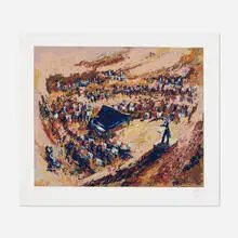 Mark King, Concerto, 1980, screenprint in colors