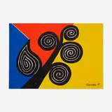 Autumn by Alexander Calder, 1969, lithograph in colors, sold Aug 2021