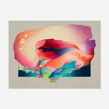 Marcel, Water Wove, 1981, screenprint in colors with sequins