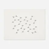 Tess Jaray, Panta Rhei (from the Encounter suite), 1971, etching on paper