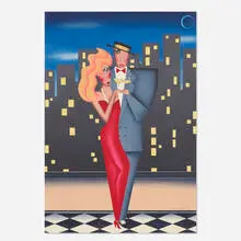 Robin Morris, City Lights, c. 1985, lithograph in colors